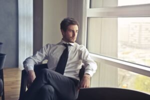 working in office
