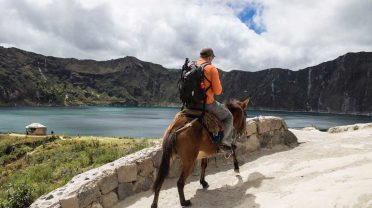 Ride a horse and surround the beautiful and cool lake